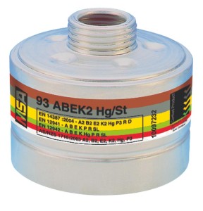 Filtropochłaniacz MSA 93 ABEK2 Hg/St z gwintem RD40 